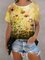 Floral Printed Casual Cotton T-Shirts
