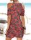 Casual Floral Off Shoulder Dresses