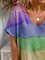 Color V Neck Casual Shirts & Tops