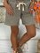 Cotton-Blend Casual Bottoms Shorts