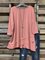 Plain Chiffon Work 3/4 Sleeve Shirt & Top