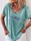 Dragonfly Cotton V Neck Shirt Tee