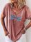 Dragonfly Cotton V Neck Shirt Tee