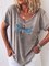 Dragonfly Cotton V Neck Shirt Tee
