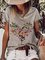 Casual Short Sleeve Printed Shirts & Tops