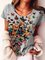 Printed Short Sleeve Casual Top
