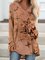 Cotton-Blend V Neck Casual Top