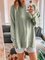 Round Neck Solid Long Sleeve Top