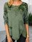 Women Autumn Vintage Asymmetrical Floral Blouse