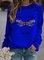 Cotton-Blend Casual Long Sleeve Printed Sweatshirt