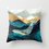 Geometric mountain peak and sun whale pillowcase 45cm*45cm