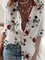 White Floral Casual Shirts & Tops