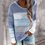 Color-Block Long Sleeve Casual Sweater