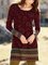 Cotton Round Neck Casual Printed Dresses