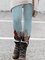 Women's Christmas Tree Snowflakes Print Casual Long Pants