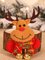 Christmas Santas Deer Snowman Decorations Gifts Glowing Hanging Bell Brooch