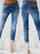 Blue Denim Shift Pants Jeans