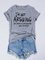 Casual Cotton O-Neck Letter Shirts & Tops