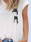 Animal Short Sleeve V Neck Shirts & Tops