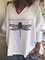 Dragonfly The Best Things In Life Are Usually Found When You're Not Looking For Them Printed Casual Tops