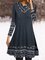 Casual Color Block Round Neckline Above Knee A-line Dress