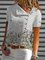 Short Sleeve Floral V Neck Shirts & Tops