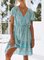 Holiday V Neck Short Sleeve Dresses