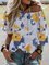Crew Neck Cotton-Blend Casual Shirts & Tops