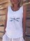 Casual Animal Crew Neck Sleeveless Shirts & Tops