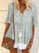A-Line Half Sleeve V Neck Shirts & Tops