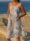 Floral-Print Casual Spaghetti-Strap Dresses