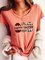 Round Neck Cartoon Short Sleeve Shirts & Tops
