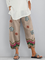 Plus size Floral Vintage Pants