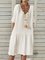 Casual Short Sleeve Solid Dresses