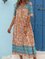 Cotton Floral Boho Short Sleeve Dresses