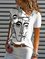 Short Sleeve V Neck Casual Shirts & Tops