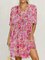 Holiday Floral Cotton-Blend Short Sleeve Dresses