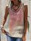 Plus size Vintage Casual Sleeveless Shirts & Tops