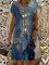 V Neck Casual Ombre/tie-Dye Dresses