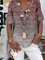 Casual Cotton-Blend Short Sleeve Shirts & Tops