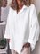 Long Sleeve Linen Shawl Collar Shirts & Tops