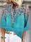 Holiday Shift Floral Half Sleeve Shirts & Tops