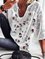 Cotton-Blend Half Sleeve Casual Shirts & Tops