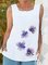 Linen Casual Floral-Print Floral Shirts & Tops