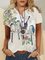 Crew Neck Linen Casual Shirts & Tops