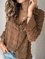 Shirt Collar Polka Dots Long Sleeve Shirts & Tops