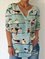 Bird Shift Short Sleeve Shirts & Tops