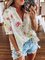 Shirt Collar Butterfly Shift Casual Shirts & Tops