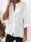 Casual Buttoned Plain Shirts & Tops