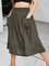 Cotton-Blend Simple Solid Skirts